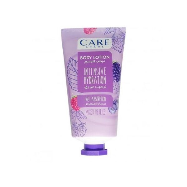 Care & More body lotion intensive hydration fast absorption - 150 ml Mixed Berries Scent