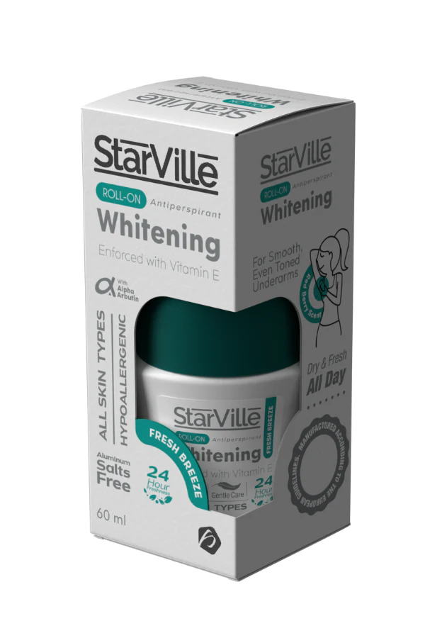 Starville Roll-On Antiperspirant Whitening -60 Ml Fresh breeze Starville Roll-On Antiperspirant Whitening -60 Ml
