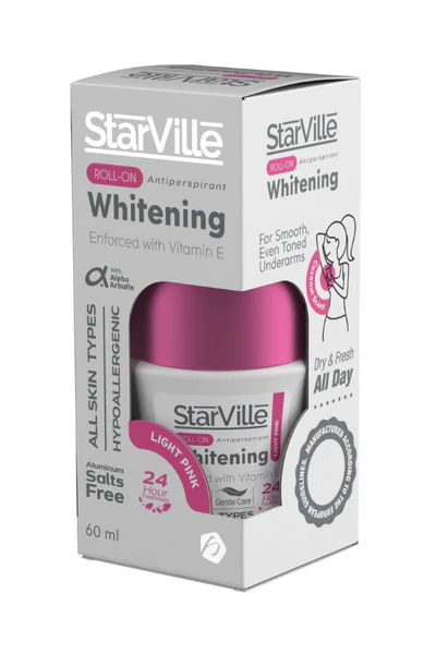 Starville Roll-On Antiperspirant Whitening -60 Ml Light pink Starville Roll-On Antiperspirant Whitening -60 Ml